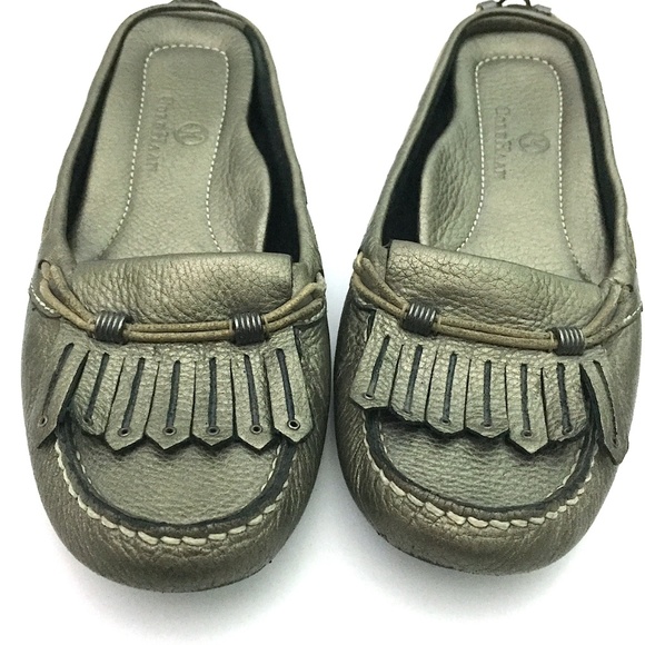 Cole Haan Bronze Leather Kiltie Horsebit Slides - Picture 8 of 8
